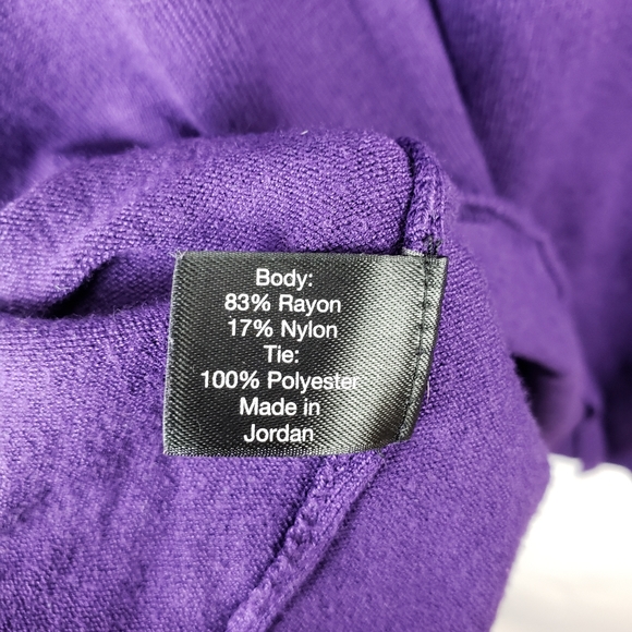 Lane Bryant Purple V Neck Pullover Sweater 14/16 - Picture 4 of 7